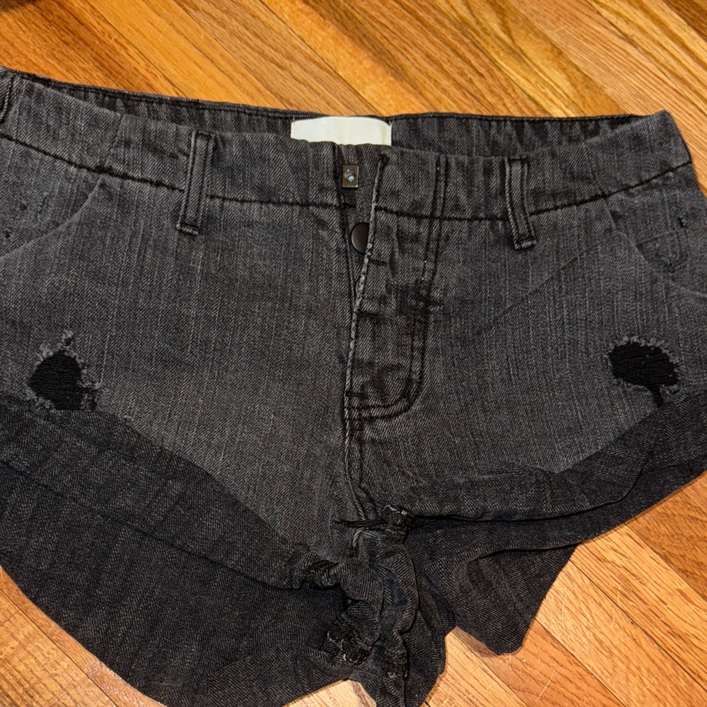One Teaspoon Charcoal Jean Shorts